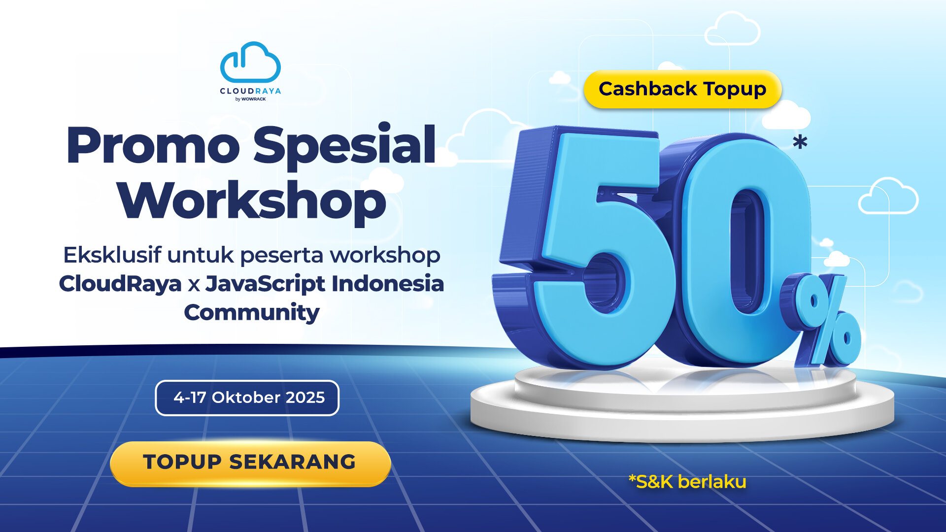Promo Spesial Workshop CloudRaya x JavaScript Indonesia Community ...